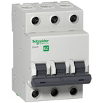 Interruptor Termomagnético Tripolar de Marca Schneider Electric de Linea Easy9 (EZ9F56325) de Corriente Nominal 25A, Curva C y Poder de Ruptura 6kA en 230/400V.