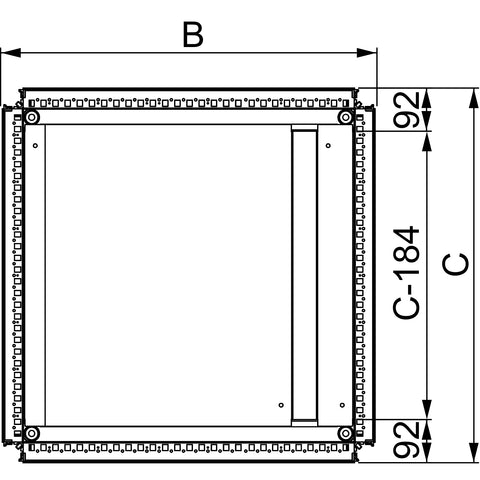 Tapa inferior Spacial SF - 600x600mm - NSYEC661 - SCHNEIDER