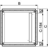 Tapa inferior Spacial SF - 800x600mm - NSYEC861 - SCHNEIDER