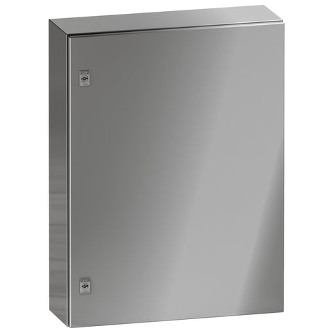 Tablero Eléctrico Mural de Acero Inoxidable 304L de Marca Schneider Electric de Serie Spacial S3X (NSYS3X5420) de Dimensiones 500x400x200mm, Peso 9.2kg y Grado de Protección IP66. Compra en FCM.