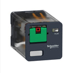 Relé Enchufable de Marca Schneider Electric de Línea Zelio Relay RUM (RUMC21P7) con Voltaje de Control 220VAC, Composición de Contactos 2NANC (8 Pines), Corriente Térmica Nominal 10A y Grado de Protección IP40. Compra en FCM.