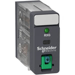 Relé Enchufable de Marca Schneider Electric de Línea Zelio Relay RXG (RXG22BD) con Voltaje de Control 24VDC, Composición de Contactos 2NANC, Corriente Térmica Nominal 5A y Grado de Protección IP40. Asociar con Socket RGZE1S48M. Compra en FCM.