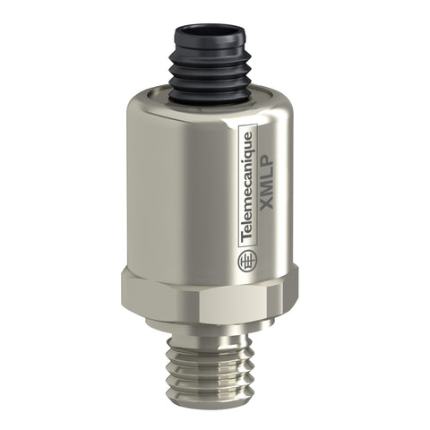 Sensor de Presión Eléctronico de Marca Schneider Electric de Serie OsiSense XM (XMLP016BD21F) Con Rango Ajustable 0-232PSI. Conexión de fluido G 1/4A (Macho),Conexión Eléctrica M13 (Macho), Salida 4-20mA (2 hilos) y Alimentación 5-24VDC.