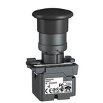 Pulsador Inalámbrico con Retorno Tipo Hongo ø40mm  de Color Negro de Marca Schneider Electric de Serie Harmony ZB5R (ZB5RTC2) Cuerpo Plástico.