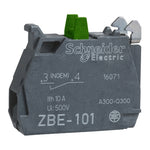 Bloque Luminoso de Contacto NA. Accesorio para Mando y Señalización Harmony XB4, XB5, XALD, XALK, XALF de Marca Schneider Electric (ZBE101). 